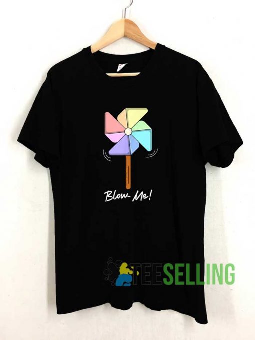 Blow Me Pinwheel Graphic Tshirt