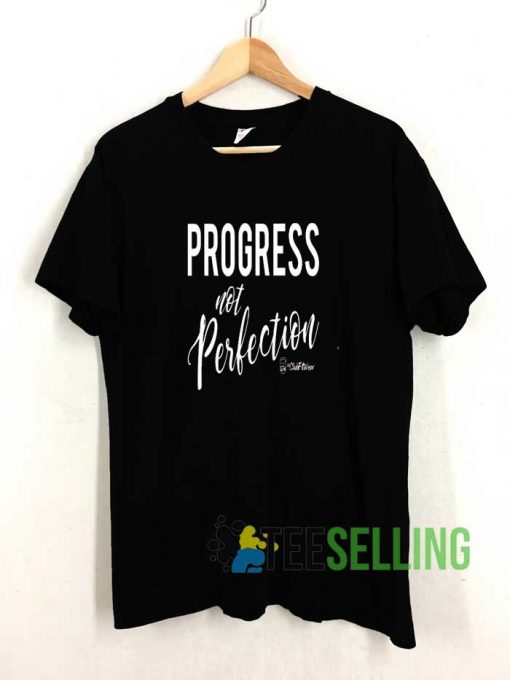 Progress Not Perfection Lettering Tshirt