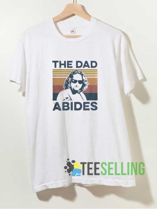 The Dad Abides Retro Tshirt