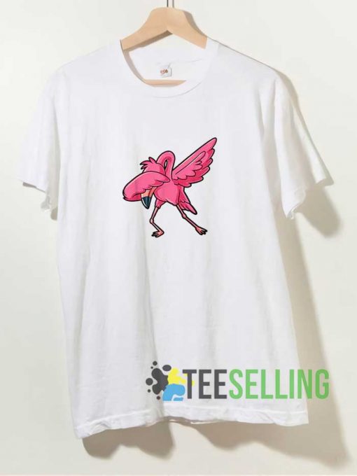 Dabbing Flamingo Cartoon Tshirt