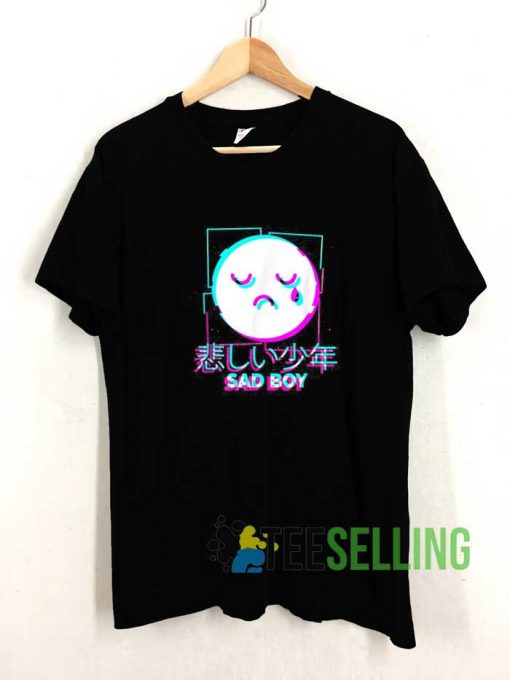 Japanese Glitch Sad Boy Tshirt