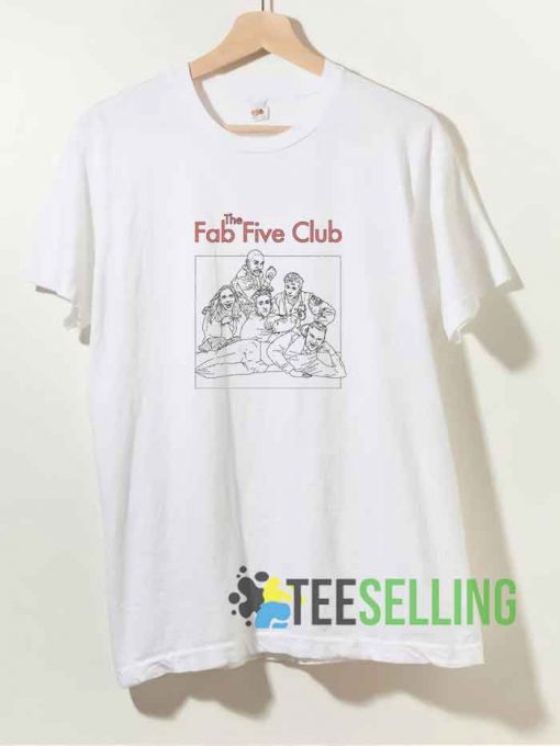 Vtg Fab Five Club Tshirt