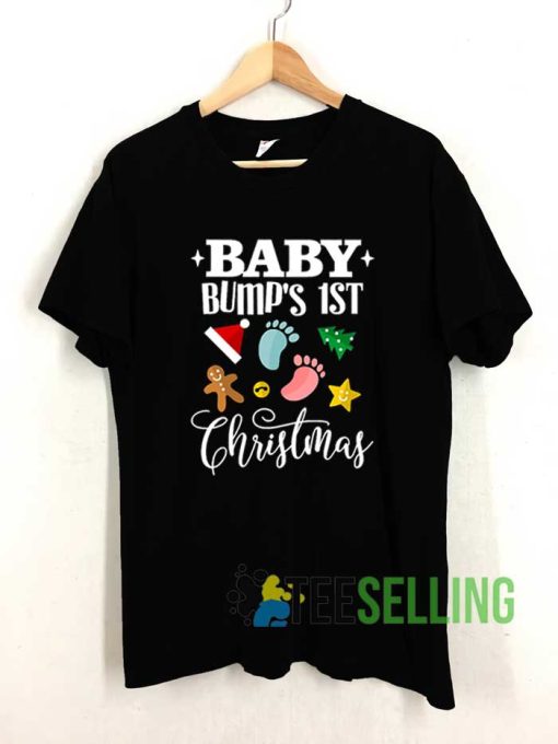 Baby Bumps First Christmas Funny Maternity T-shirt