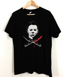 Blood Knife Michael Myers Cartoon Shirt