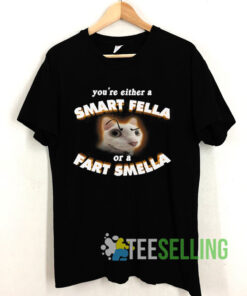 Parody Cat Smart Fella or Fart Smella Shirt
