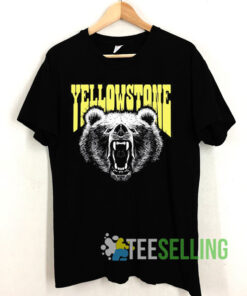 Retro Snarling Grizzly Bear Yellowstone Shirt
