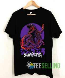 Purple Scary Shin Godzilla Tee Shirts