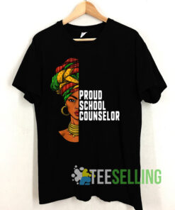 Black Queen Proud School Counselor Shirts